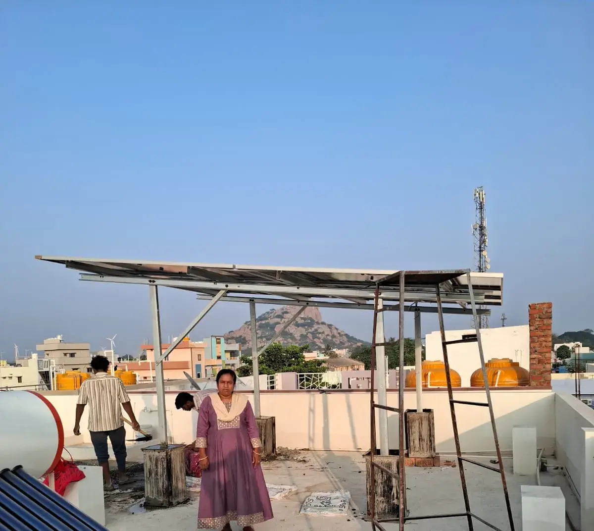 Real Origian Power rooftop solar installation
